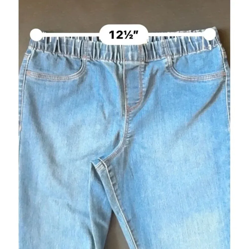 Oshkosh B’gosh Girls Pull On Denim Jeggings Medium Wash Blue Size 14